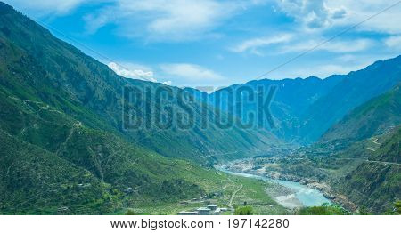 Kunhar river between Naran and Batakundi, Pakistan