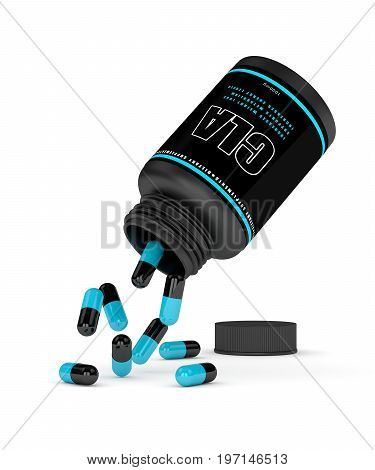 3D Render Of Cla Supplement Isolated Over White