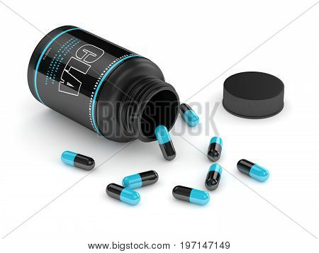 3D Render Of Cla Supplement Isolated Over White