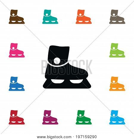 Footwear Vector Element Can Be Used For Sled, Footwear, Skate Design Concept.  Isolated Sled Icon.