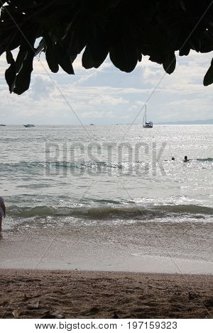 Beach in Aonang, Krabi. Traveling to Thailand