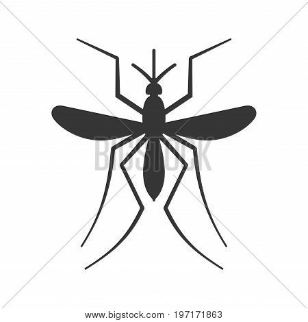 Mosquito Icon on White Background. Vector illustration