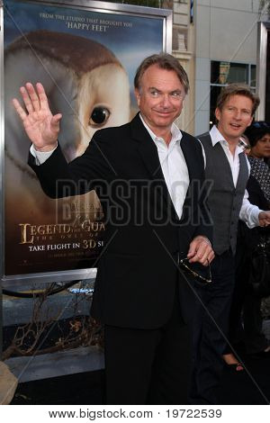 LOS ANGELES - SEP 19: Sam Neill ankommer til Sagnet om vogterne: den Owls af Ga'Hoole Premie