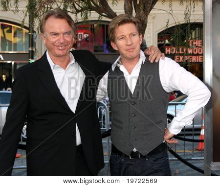 LOS ANGELES - SEP 19: Sam Neill, David Wenham ankommer til Sagnet om vogterne: den ugler af Ga