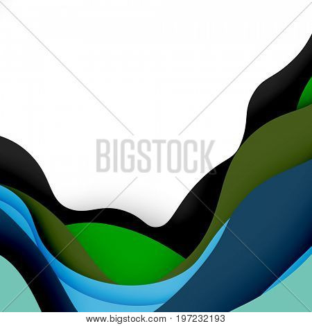 3d abstract background with cut shapes, business presentation, flyer template