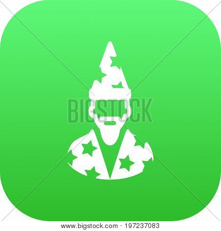 Vector Augur Element In Trendy Style.  Isolated Astrologer Icon Symbol On Clean Background.