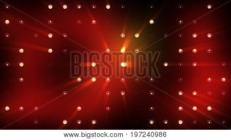 Bright Floods Of Orange Light Flash Very Brightly.