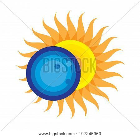 Total Solar Eclipse Icon August 21, 2017