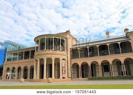 BRISBANE AUSTRALIA - JULY 9, 2017: Unidentified people visit Old government House in Brisbane.