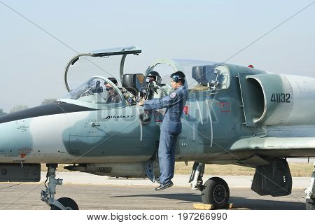 Technical Team  Of L-39 Albatros Of Royal Thai Air Force.