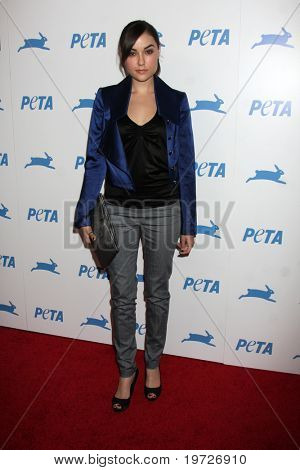LOS ANGELES - 25 září: Sasha Grey dorazí na PETA 30 výročí Gala v Hollywood Palladium o