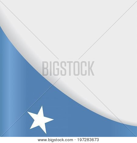 Somalian flag wavy abstract background. Vector illustration.