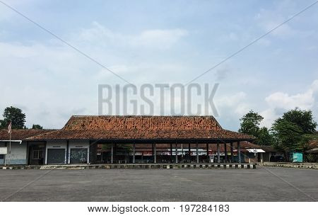 Bus Station In Yogyakarta, Indonesia
