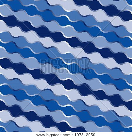 Seamless Water Wave Pattern