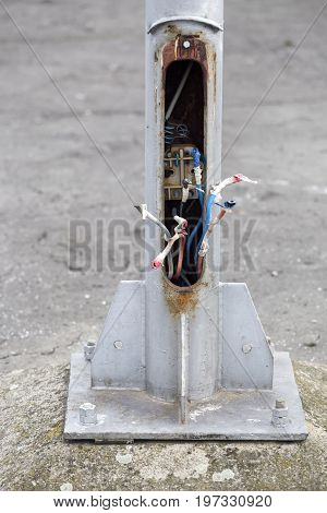 Lightpole Copper Theft, Damaged Street Lights