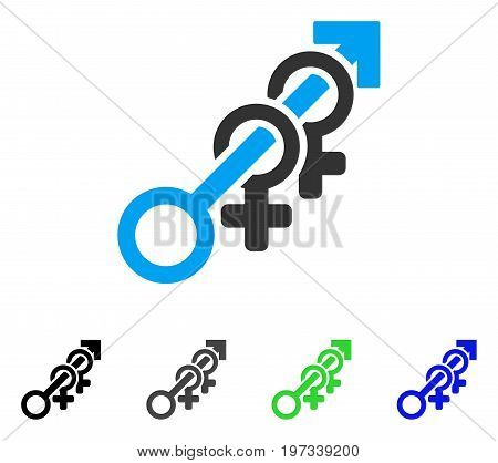Harem flat vector icon. Colored harem gray, black, blue, green icon versions. Flat icon style for graphic design.