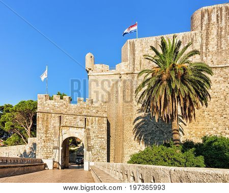 Ploce Entrance Gate In Old Town Of Dubrovnik