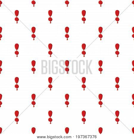 Exclamation punctuation mark isolated on white background. Red bloody exclamation mark vector illustration