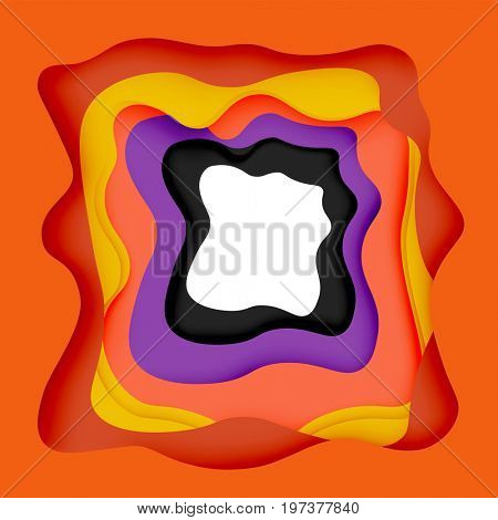 3d abstract background with cut shapes, business presentation, flyer template