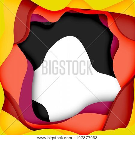 3d abstract background with cut shapes, business presentation, flyer template
