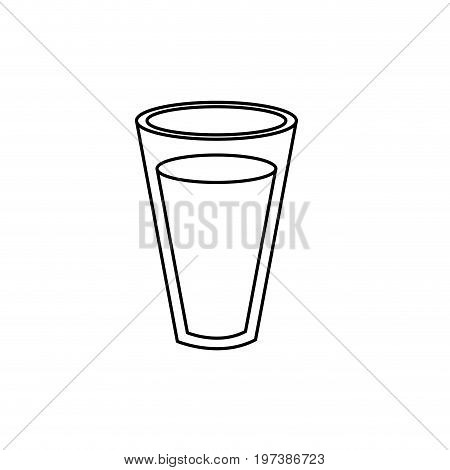 line fesh and delicious natural milk vector illustration