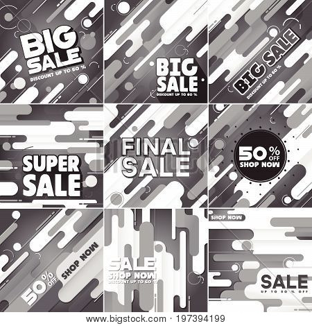 Multipurpose social media kit background. Available in 8 different forms suitable for your promotion