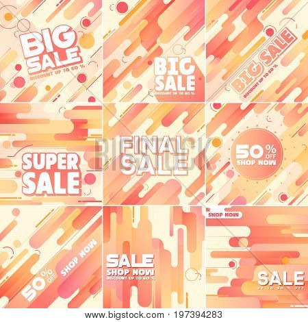 Multipurpose social media kit background. Available in 8 different forms suitable for your promotion
