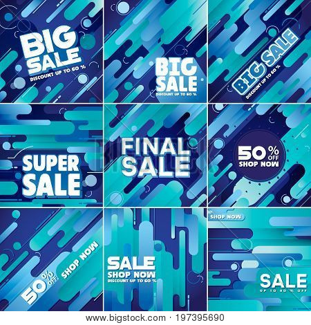 Multipurpose social media kit background. Available in 8 different forms suitable for your promotion