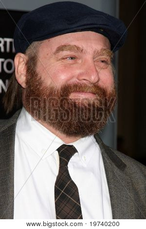 LOS ANGELES - 28 de OCT: Zach Galifianakis llega en el estreno de 