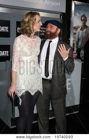 LOS ANGELES - 28 de OCT: Zach Galifianakis llega en el estreno de 