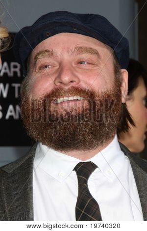 LOS ANGELES - 28 de OCT: Zach Galifianakis llega en el estreno de 