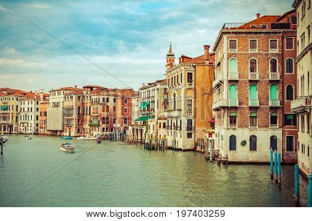View of venice grand channel in summer