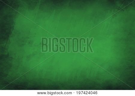 Green grungy background with brush stais all over