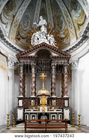 Beautiful Interior View Of Abbey Church In Floreffe