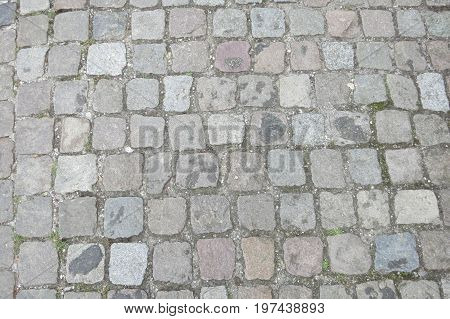 Paved Ground In The Medieval Village Of Nernier.
