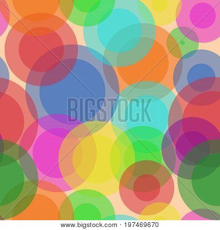 Sweet Bubbles. Seamless Texture for background image on websites, e-mails, etc. Cream-colored Background.