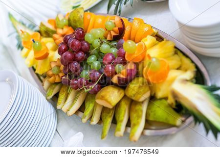 Banquet, wedding table, meal at the wedding, reception, table decor, decor of food