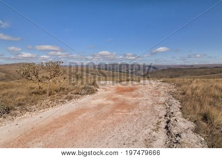 Off-road on Serra da Canastra. Serra da Canastra National Park is a national park in the Canastra Mountains of the state of Minas Gerais Brazil.