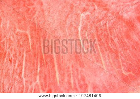 Fresh tasty watermelon slice closeup macro background