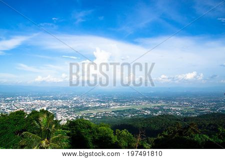The Point of View at Chiangmai province north land of country.