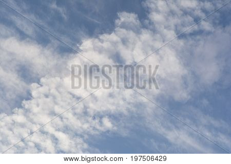 Closeup Of Unusual Cloud Formation: Cumulus Or Chemtrail?