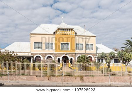 WINDHOEK NAMIBIA - JUNE 18 2017: The first building of the Orban Primary School now the Windhoek College of the Arts in Windhoek the capital city of Namibia
