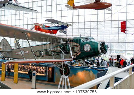 Seattle, Wa - April 8, 2017: A Space Museum In The Northwest United States - Museum Of Flight