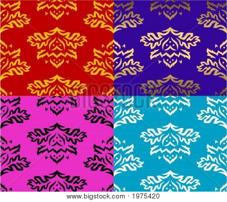 Květinové okrasné Pattern.Eps