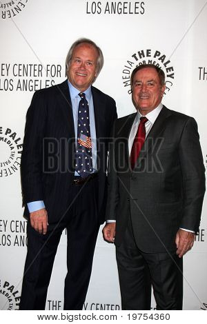 LOS ANGELES - NOV 30:  Dick Ebersole, Al Michaels arrive at the Paley Center for Media Annual Los Angeles Gala at Beverly Wilshire Hotel on November 30, 2010 in Beverly Hills, CA