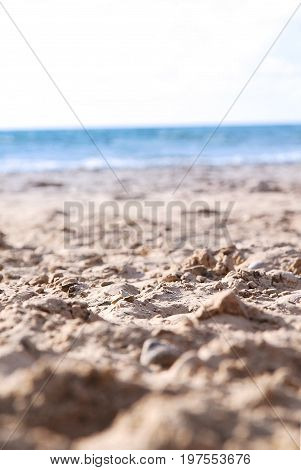 Sand closeup - Summer by the sea