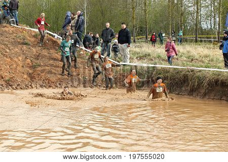 Cinevilla, Latvia - May 4th, 2014: Participants of the strong race 2014.
The Strong Race