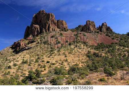 Chisos Mountains Landscape in Big Bend National Park, Texas