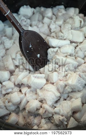 Cooking Lard From Pork Fat 2