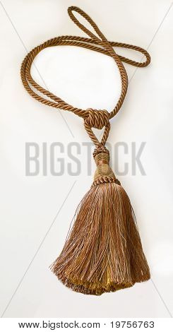 Decorative brush for curtains